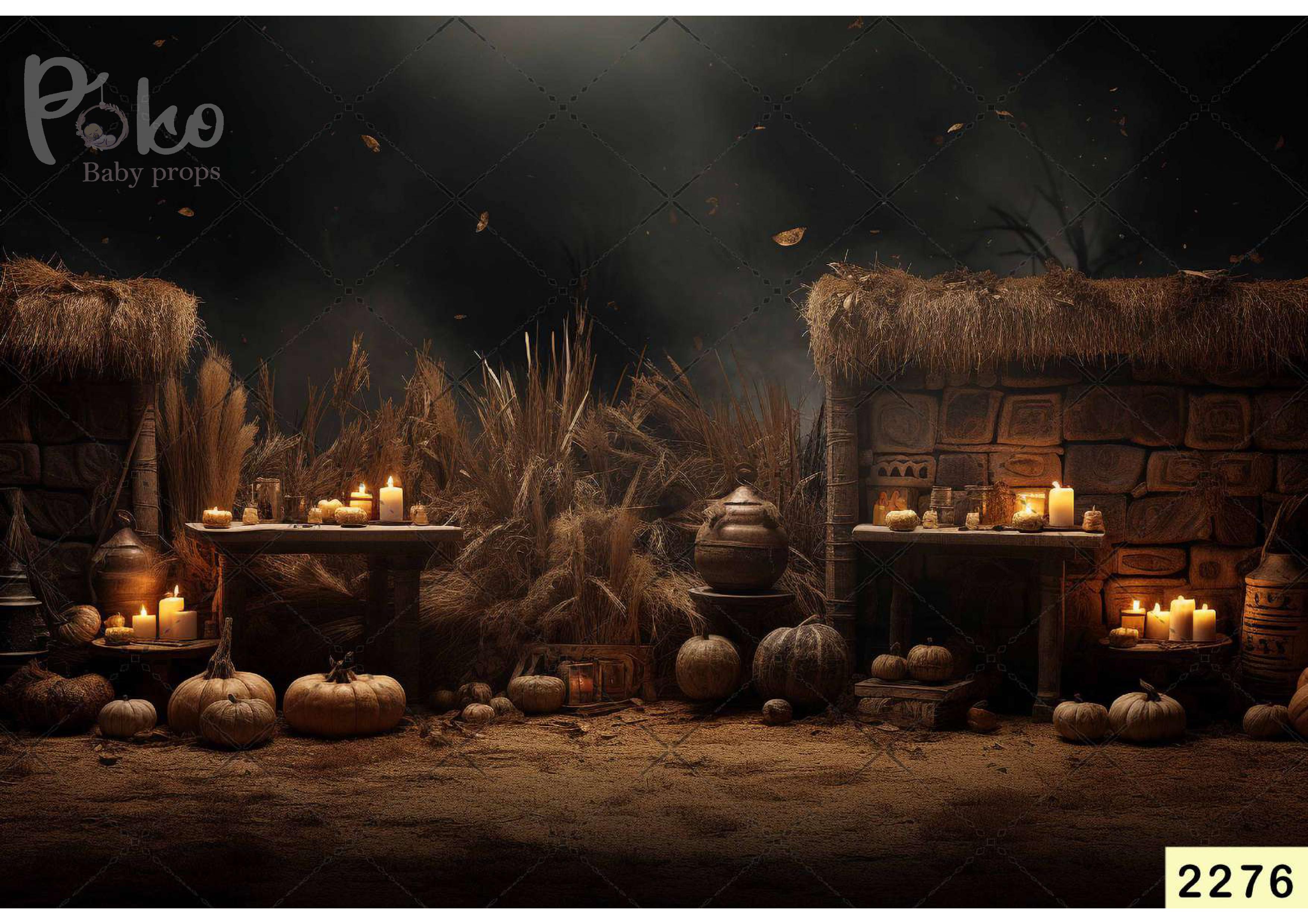 Pumpkin Shop Backdrop