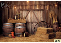 Western Cowboy Farm Backdrop