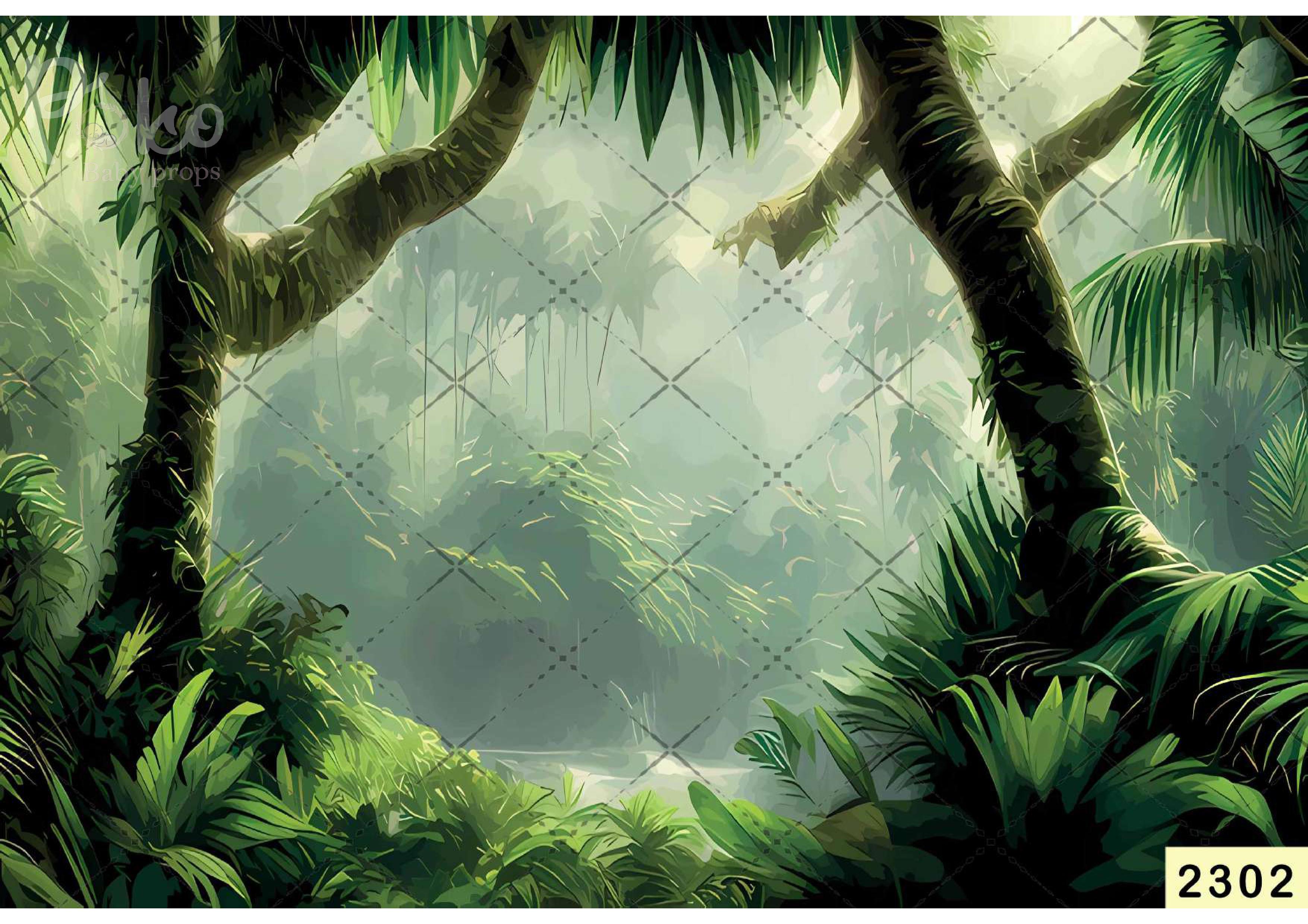 Large Trees Backdrop