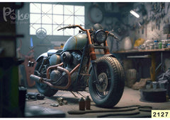 Bike Mechanic babyphotoshoot Backdrop