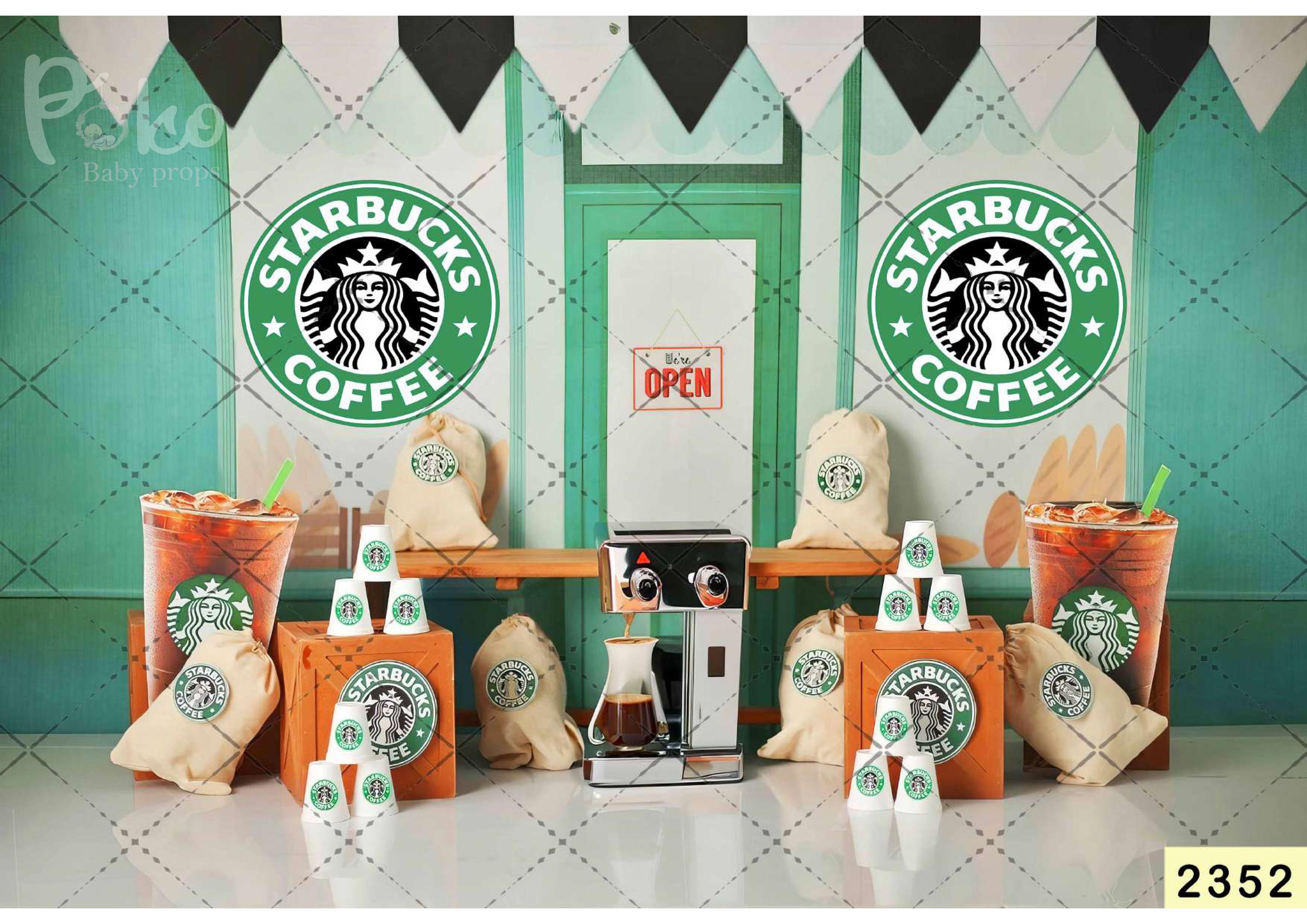 Starbucks Coffee Backdrop
