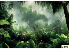 Greenish Forest Backdrop