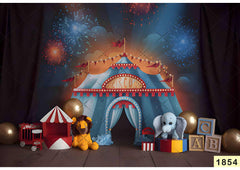 Circus Toys babyphotoshoot Backdrop