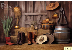 Cowboy Farm babyphotoshoot Backdrop