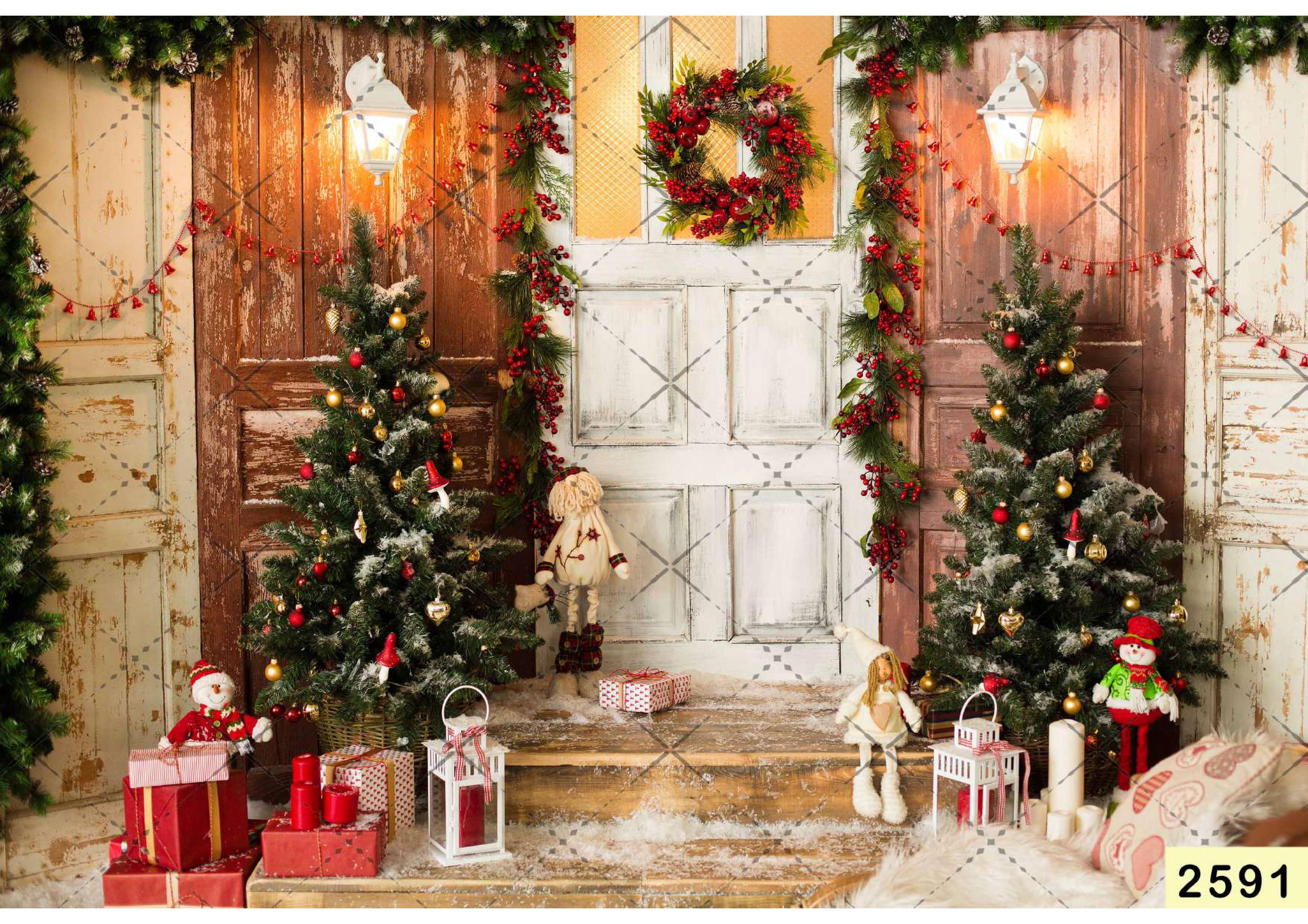 Hall Decoration Christmas Backdrop