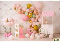 Light Color Candy Baloon Backdrop