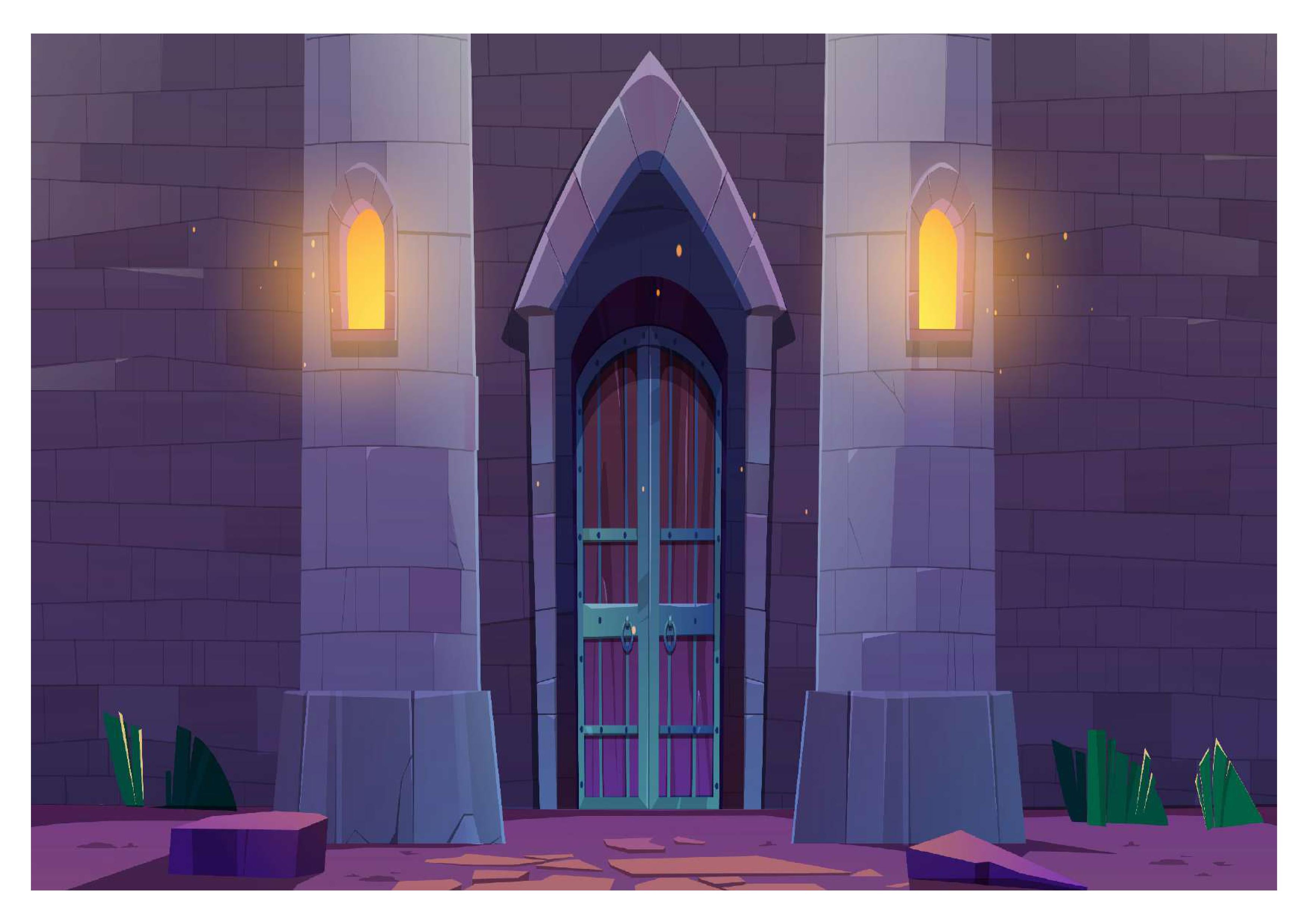 Violet Outside Room Backdrop