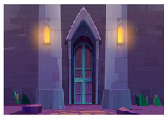 Violet Outside Room Backdrop