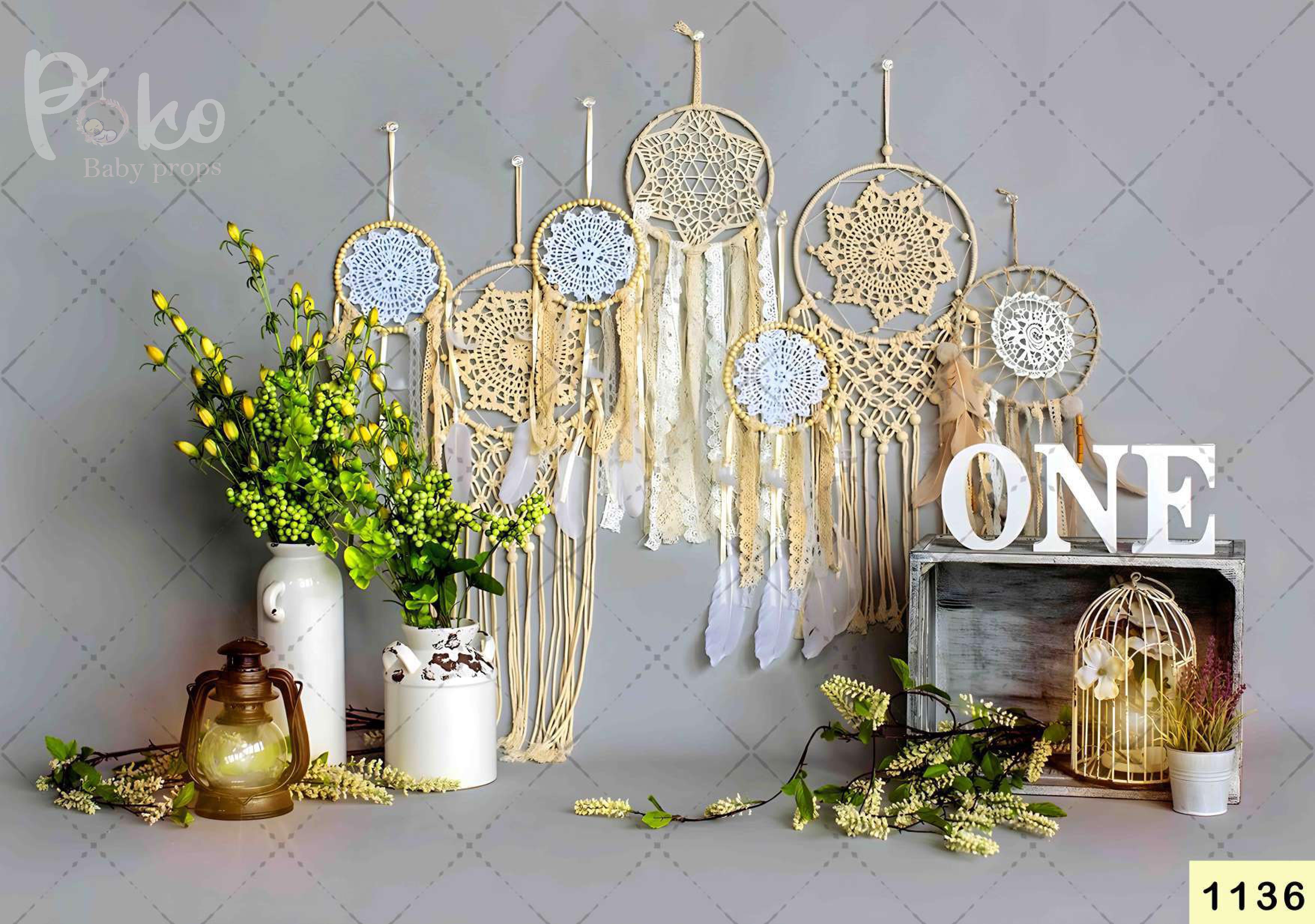 Dream Catcher Birthday babyphotoshoot Backdrop