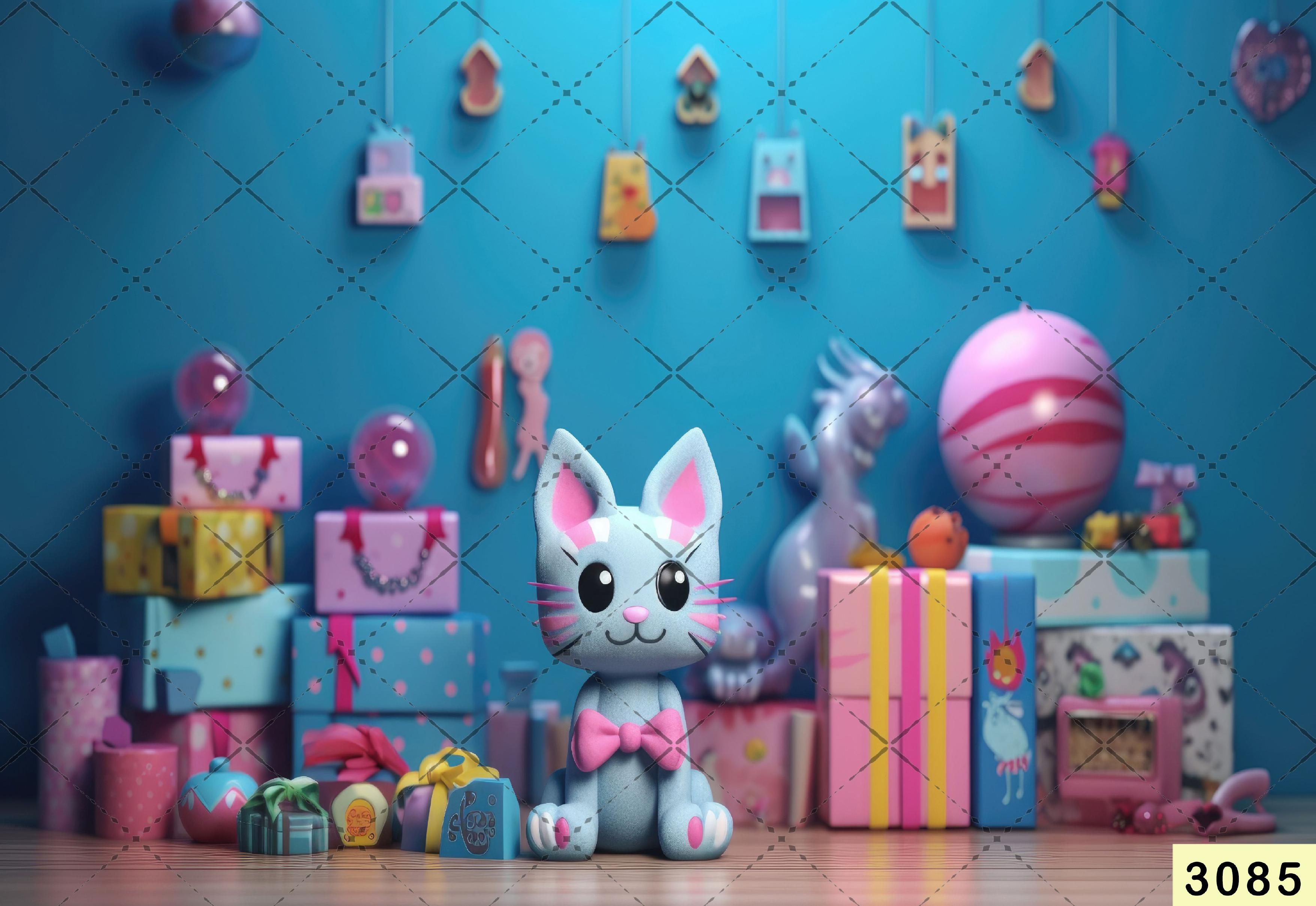 Tom And Gifts Backdrop