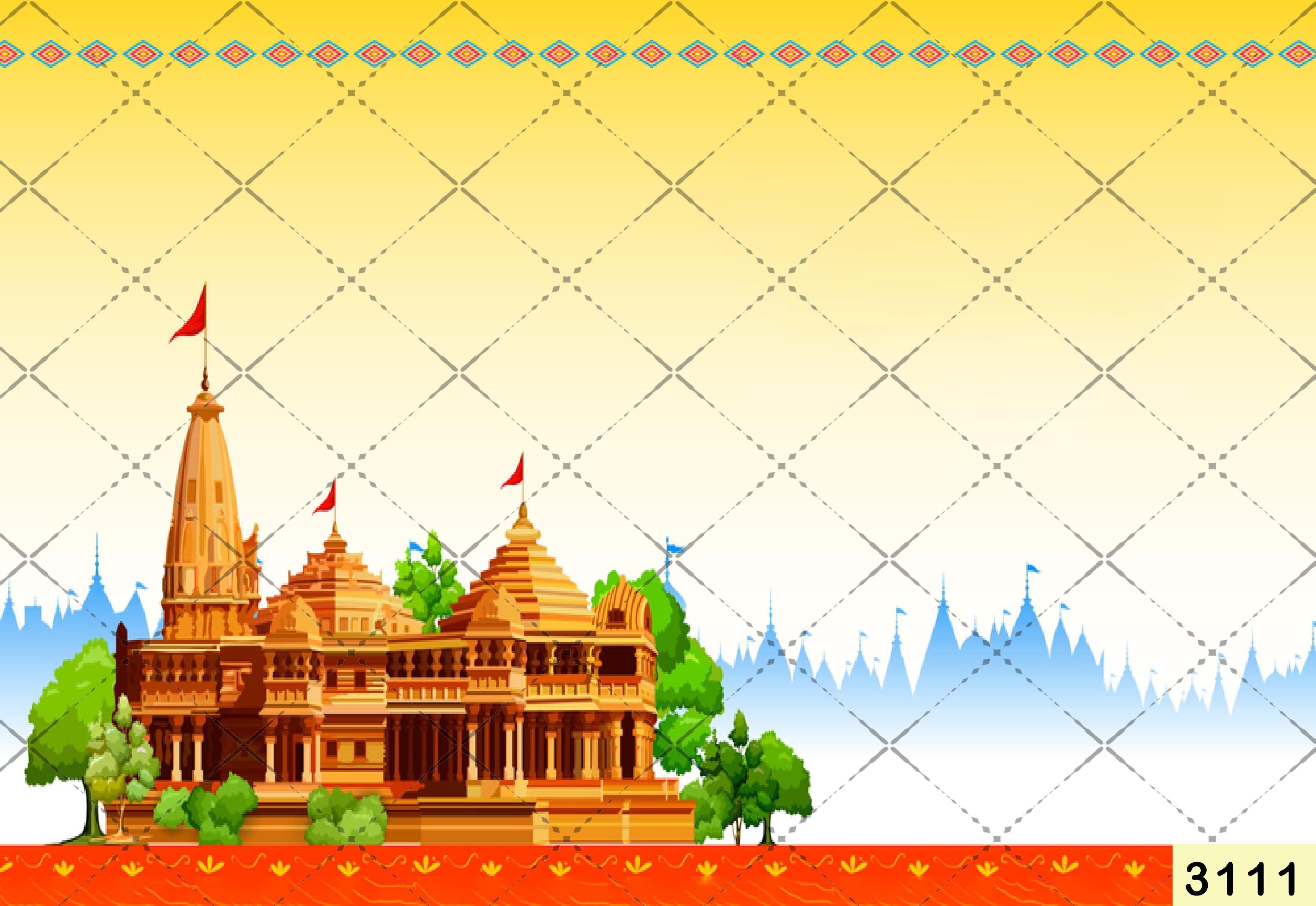 Ayodhya Nagri babyphotoshoot Backdrop