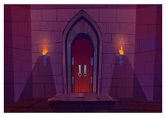 Violet Bricks Backdrop