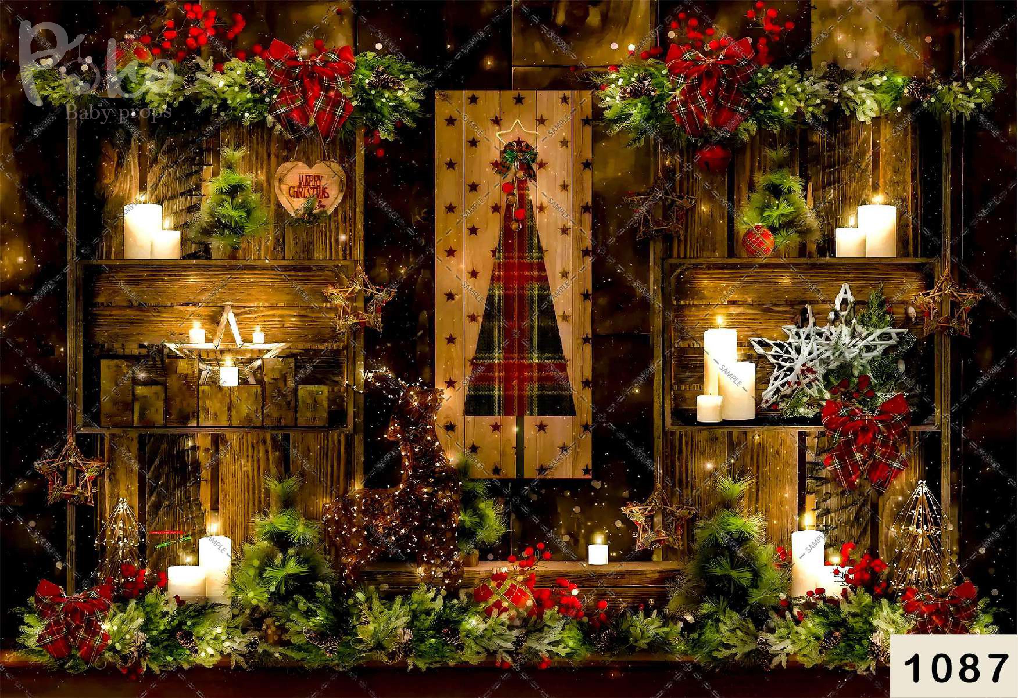 Colorful Lighting Candle babyphotoshoot Backdrop