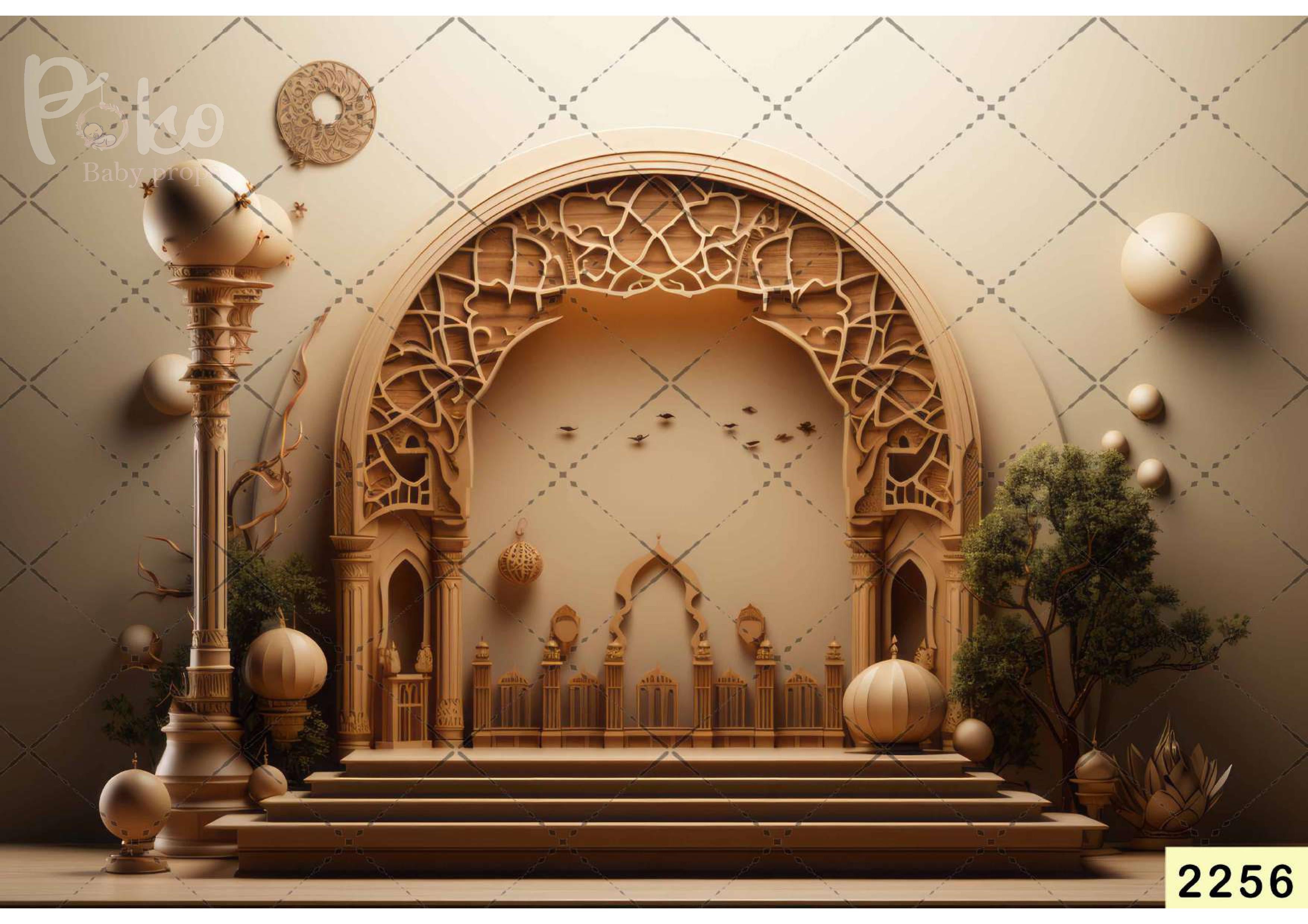 Sandal Color Aladdin Arch Backdrop