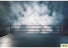 Boxing Ring Foggy babyphotoshoot Backdrop