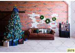 Christmas Tree Balls babyphotoshoot Backdrop
