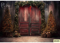 Christmas Door Decoration babyphotoshoot Backdrop