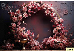 Dreamcatcher Pink Floral babyphotoshoot Backdrop