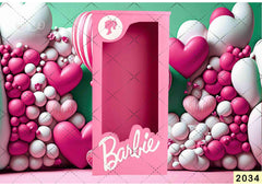 Barbie Birthday babyphotoshoot Backdrop