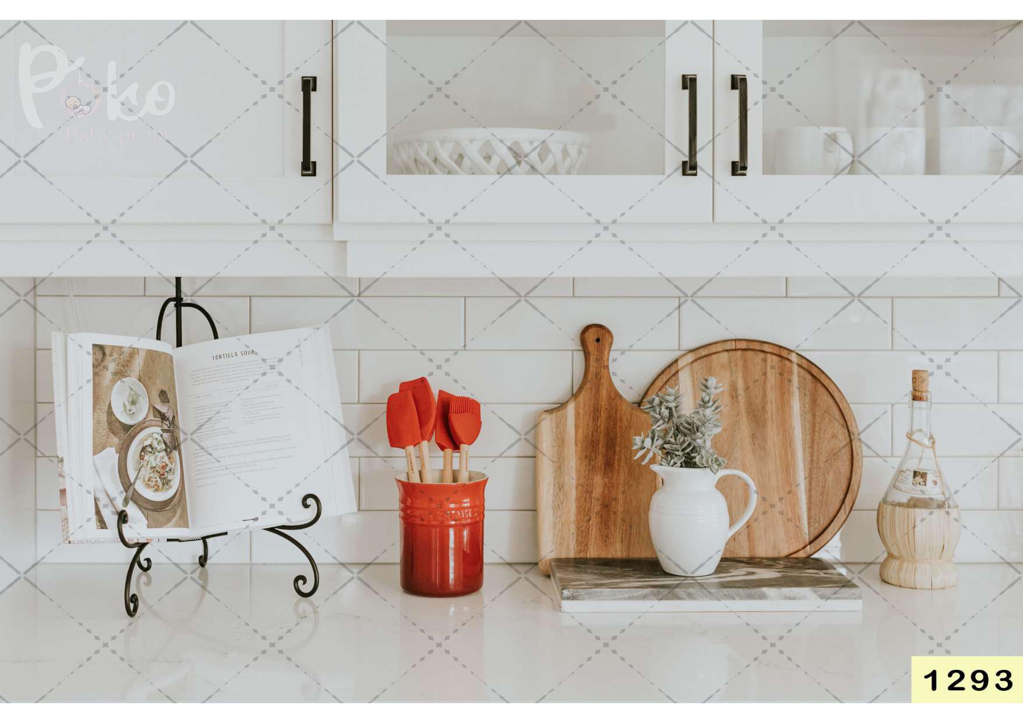 Classic Kitchen babyphotoshoot Backdrop