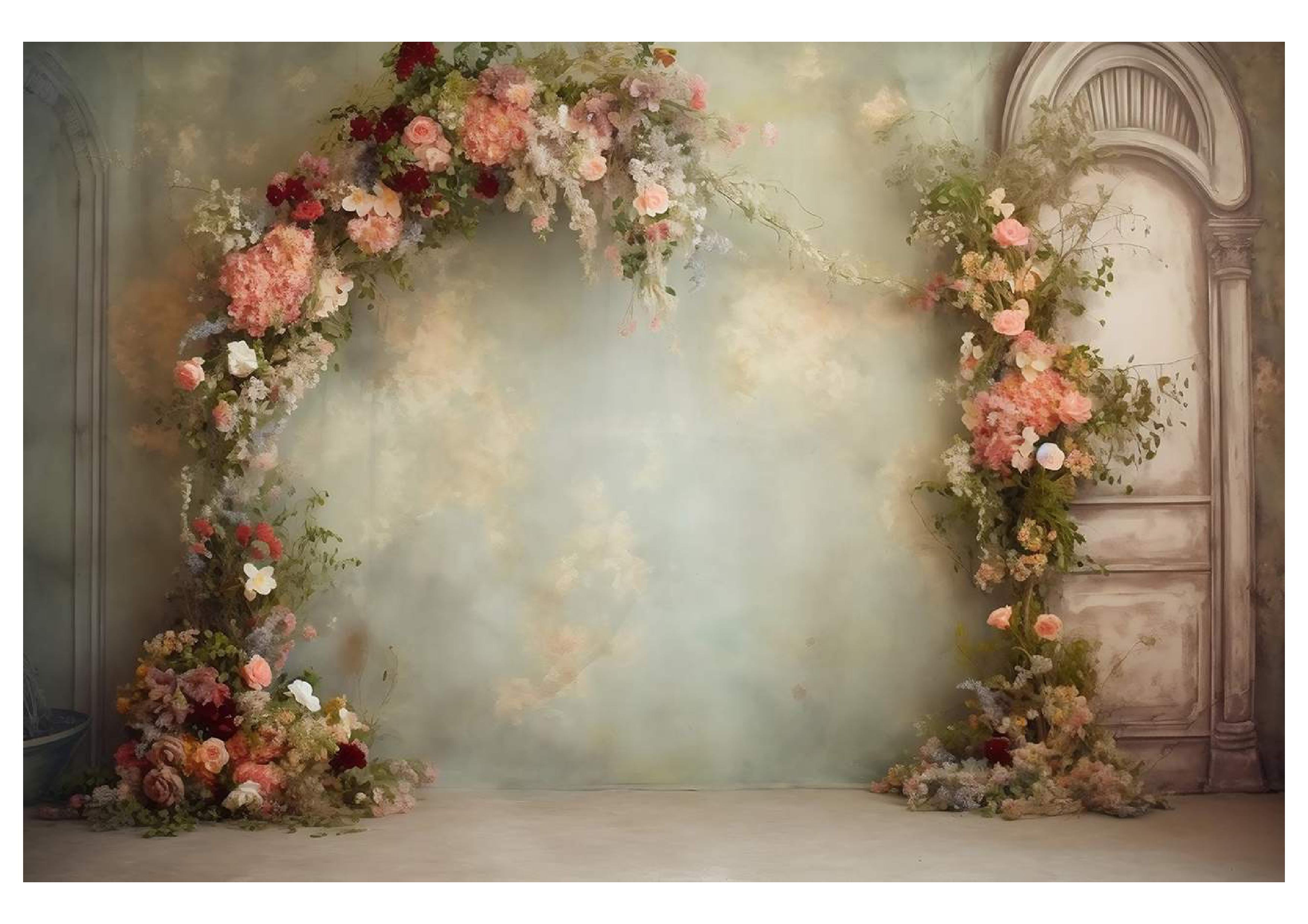 White Flower Backdrop