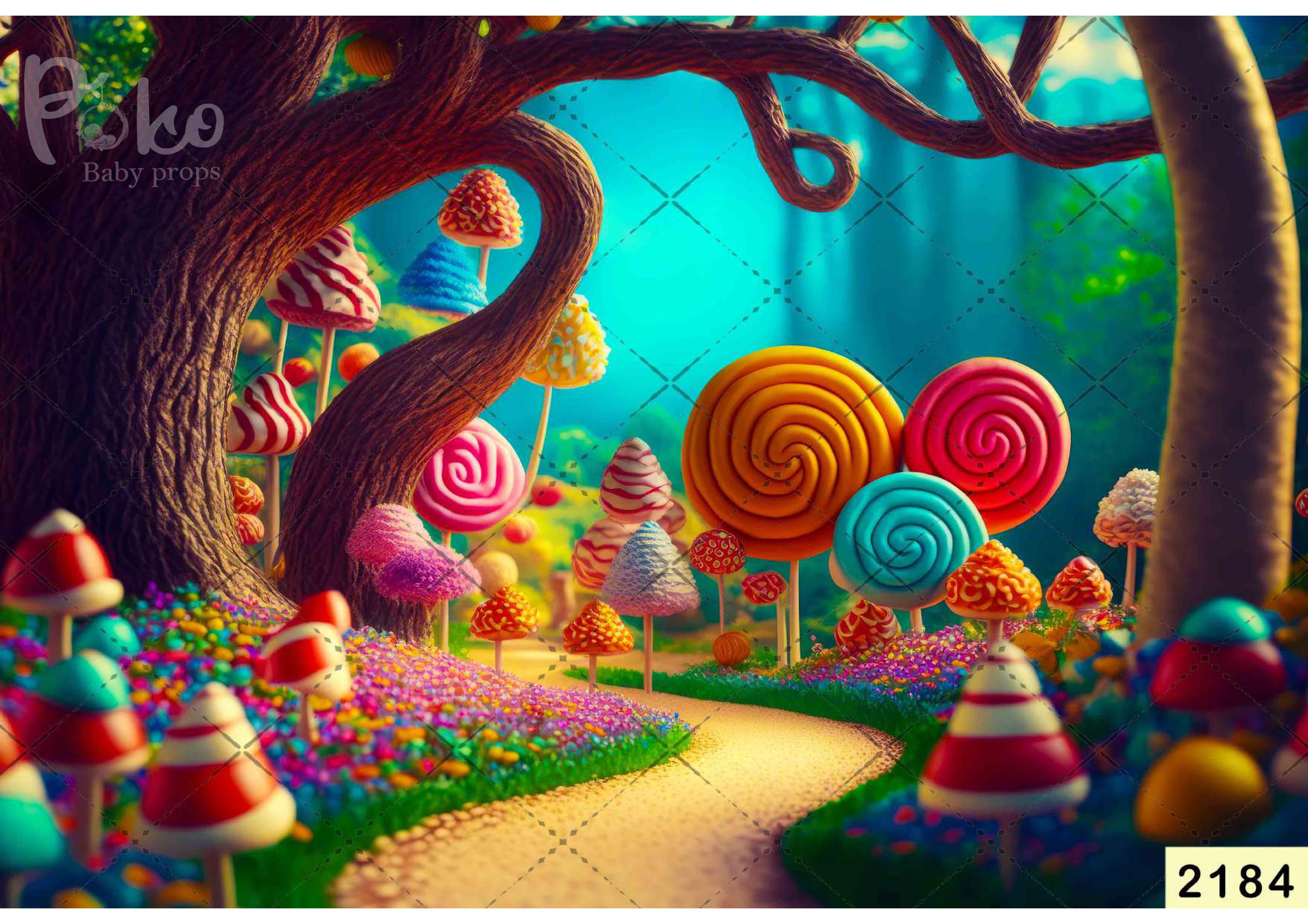 Candy Land babyphotoshoot Backdrop