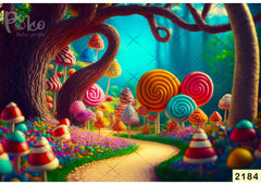 Candy Land babyphotoshoot Backdrop