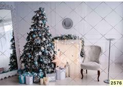 Christmas Tree With Star babyphotoshoot backdrop