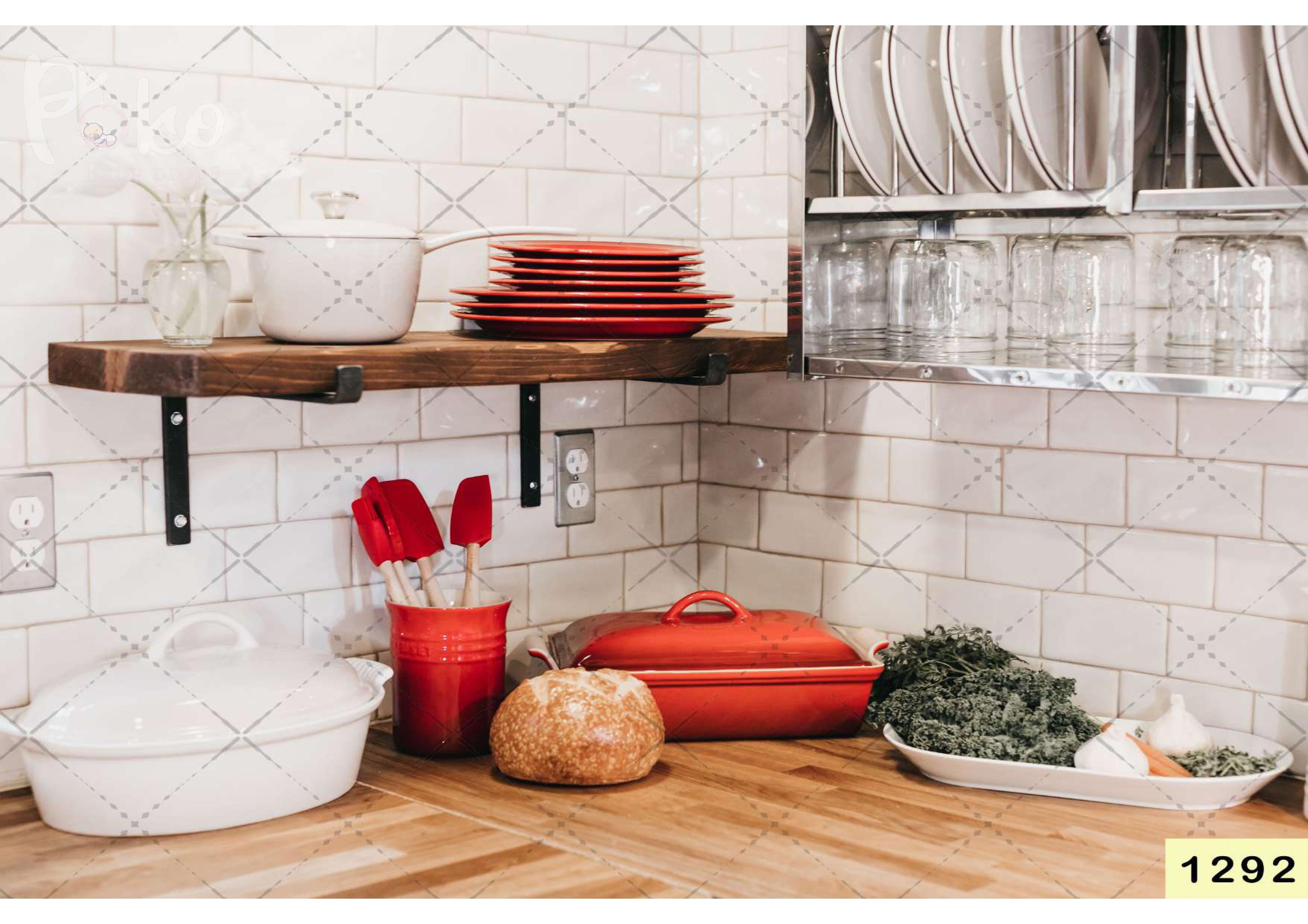 Modern Kitchen Backdrop