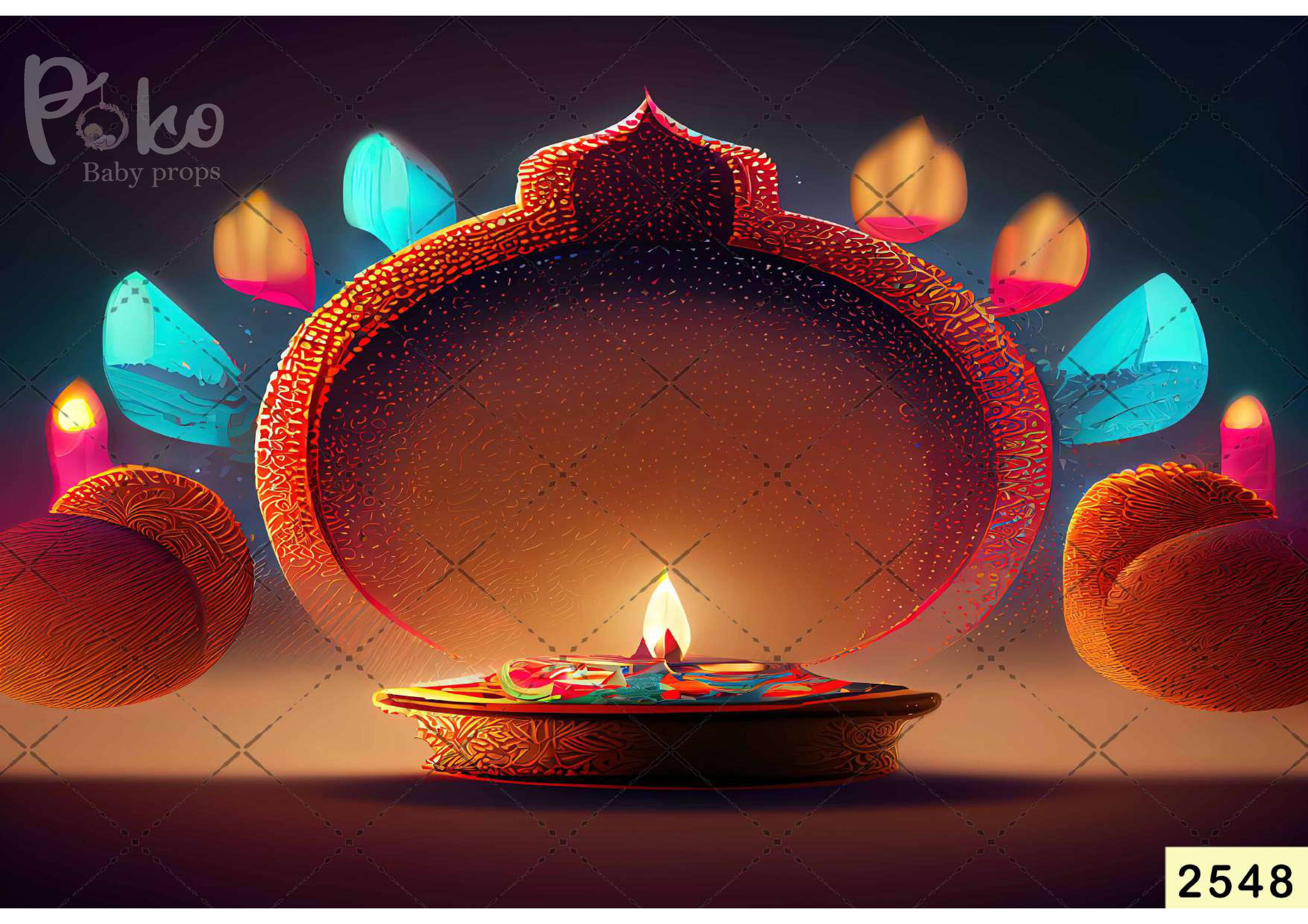 Colorful Light babyphotoshoot Backdrop