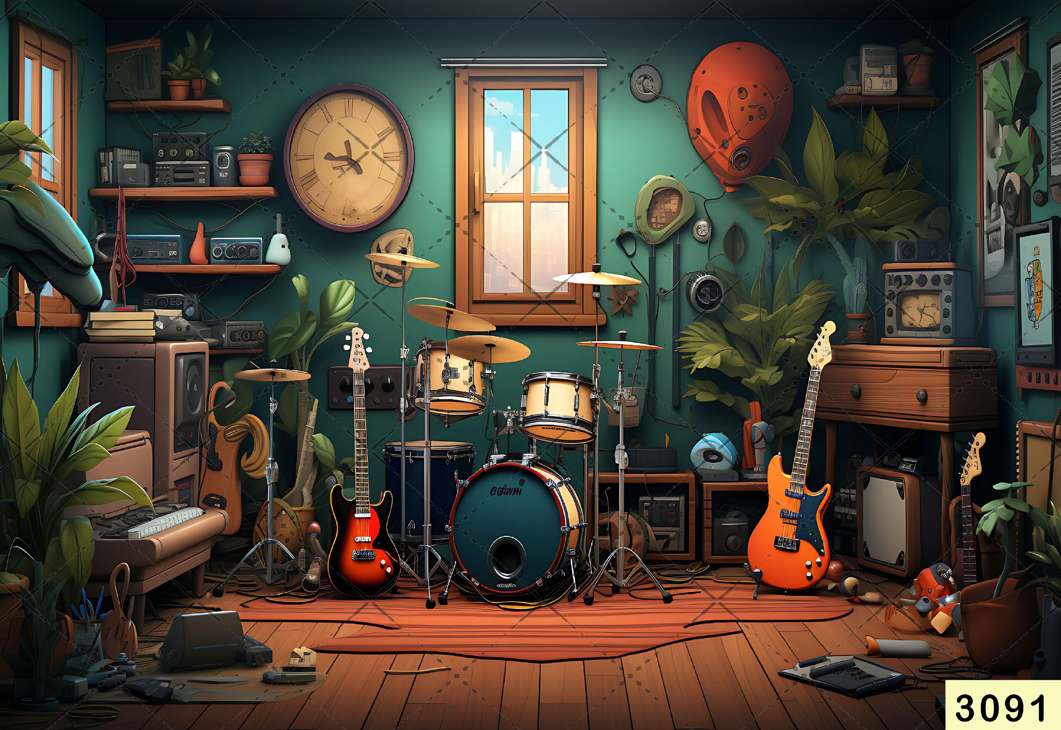 Musical Instruments Backdrop