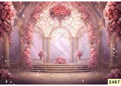 Luxury Flowers Arch Backdrop