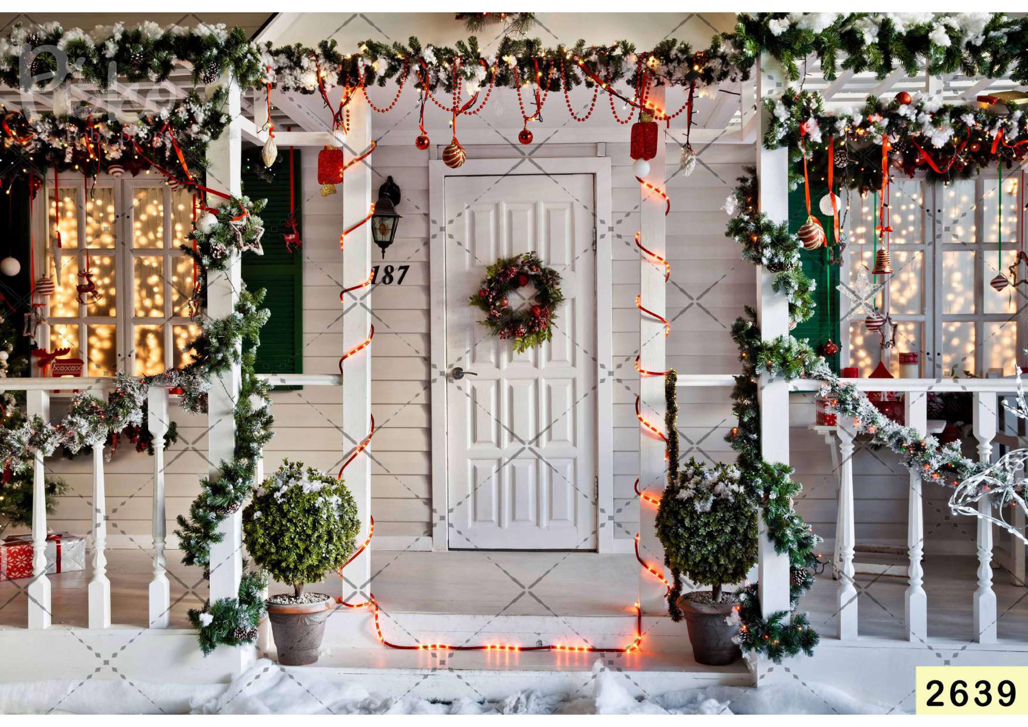 White Christmas Backdrop