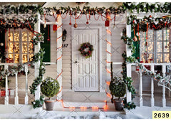 White Christmas Backdrop