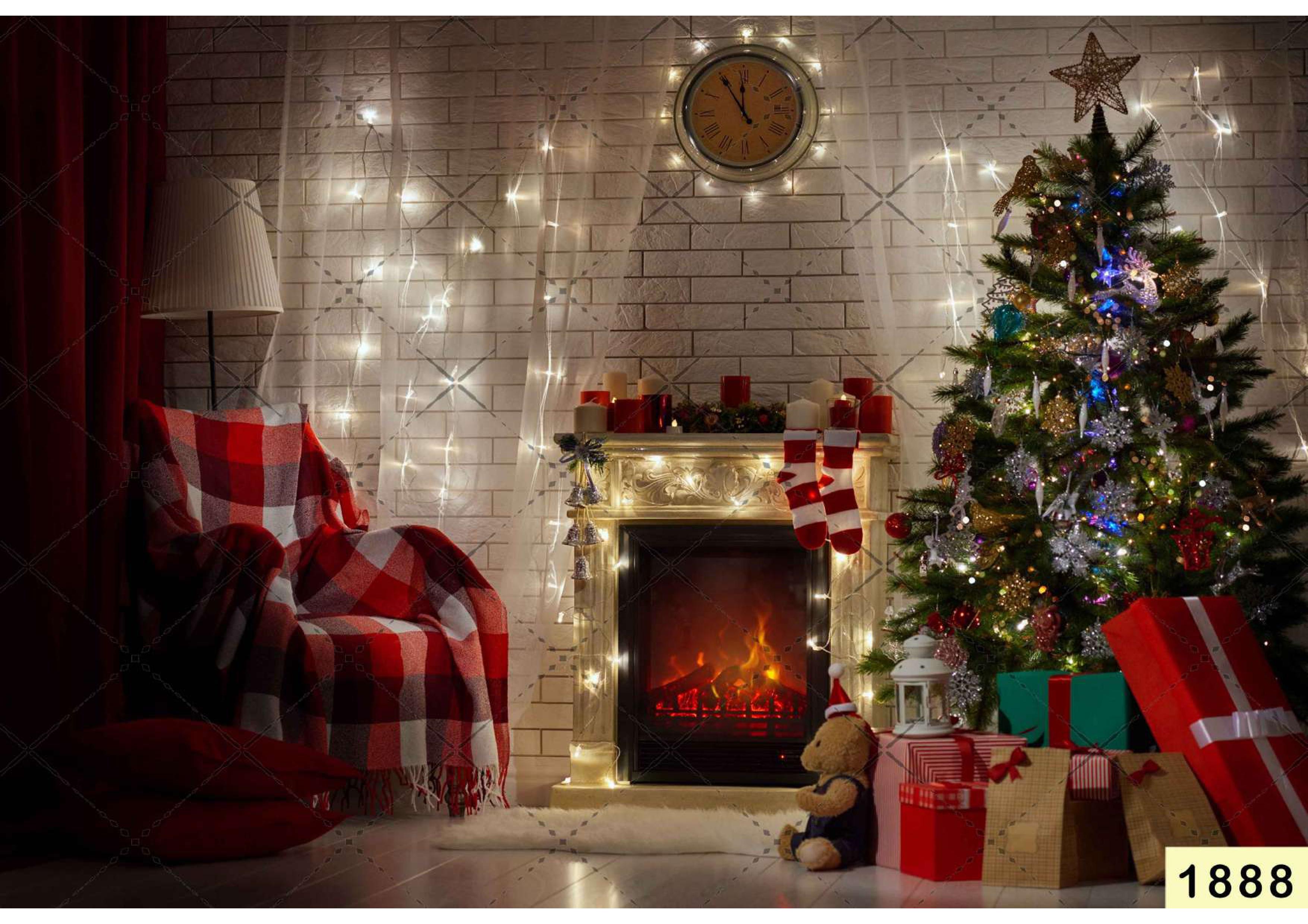 Christmas House babyphotoshoot Backdrop