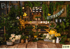 Garden With Flowers babyphotoshoot Backdrop