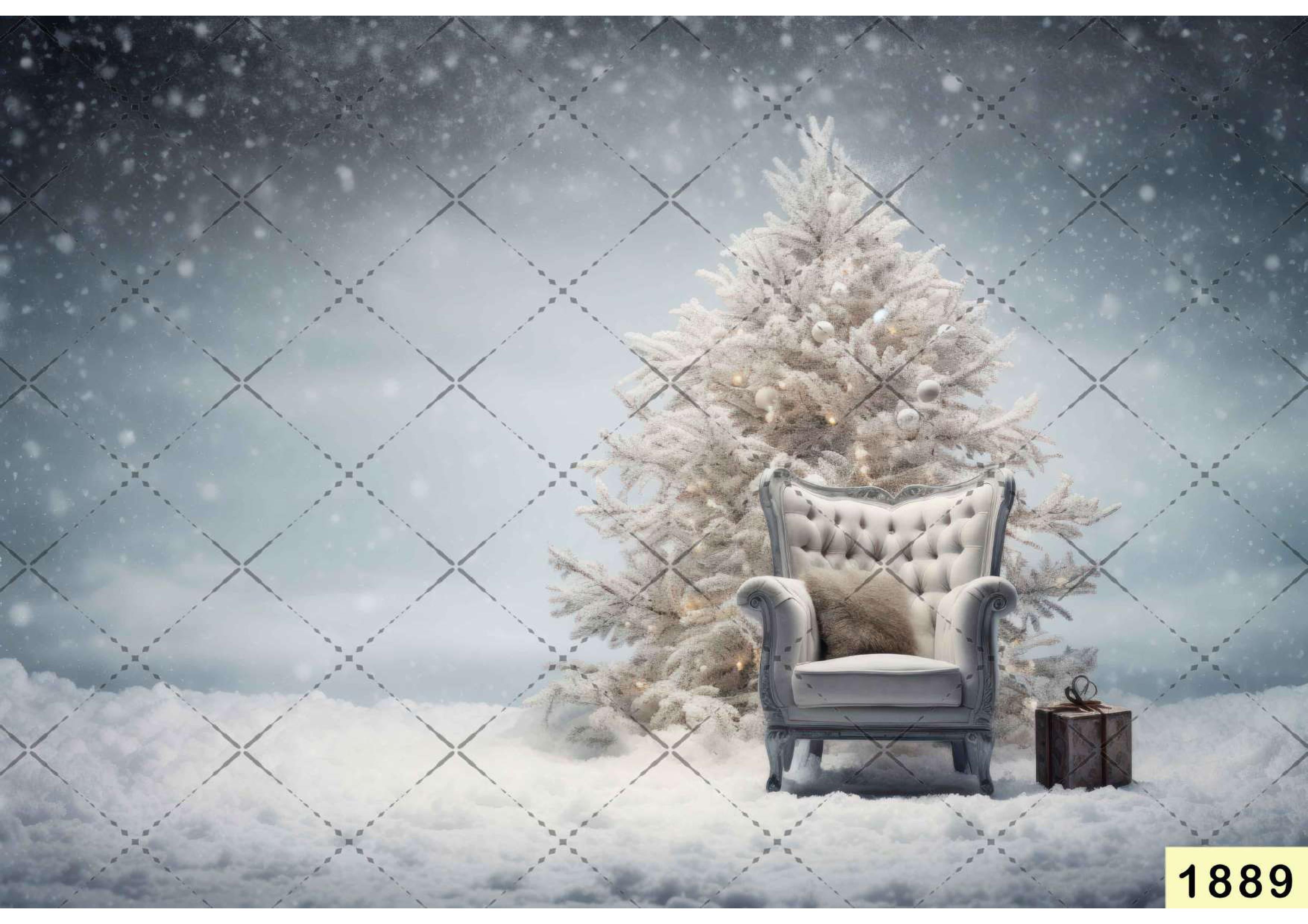 Santa Chair Backdrop