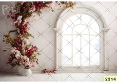 Creeper Flower With Window Backdrop