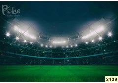 Football Stadium babyphotoshoot Backdrop