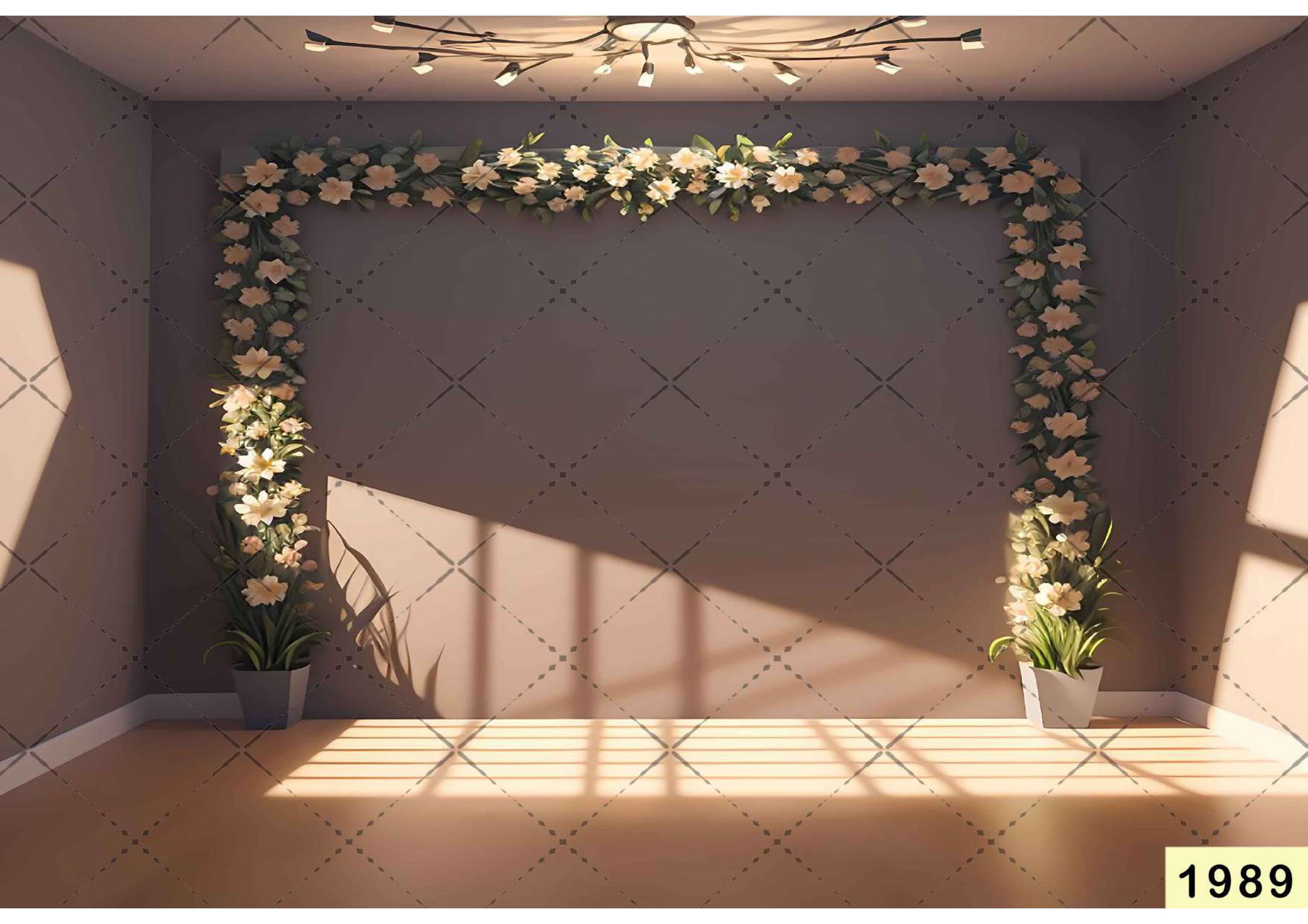 White Flower Backdrop