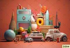 Donut babyphotoshoot Backdrop