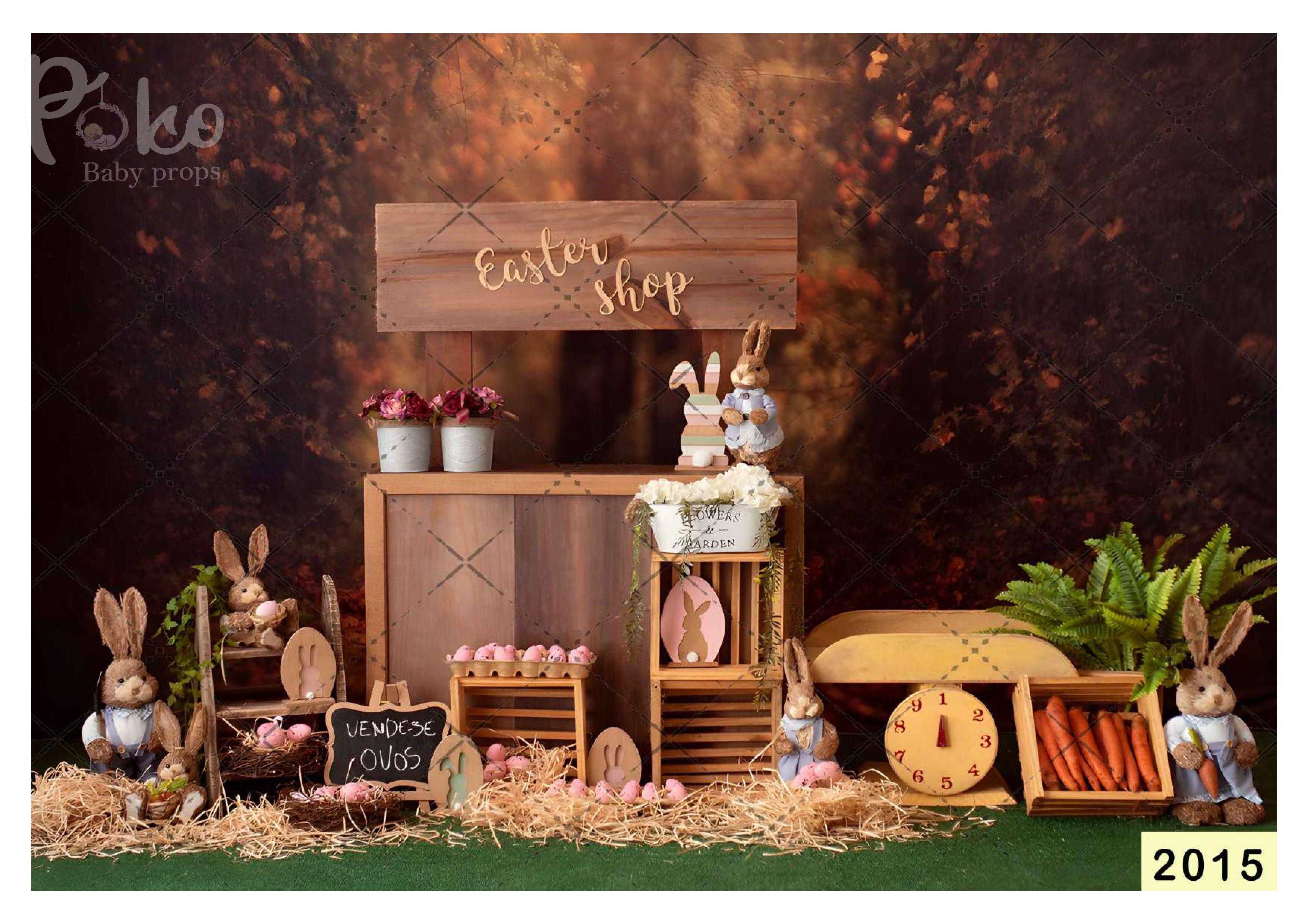 Easter Bunny babyphotoshoot Backdrop