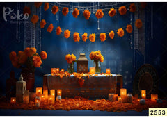 Sunflower With Candle Backdrop