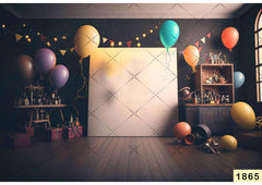 Balloons Room babyphotoshoot Backdrop