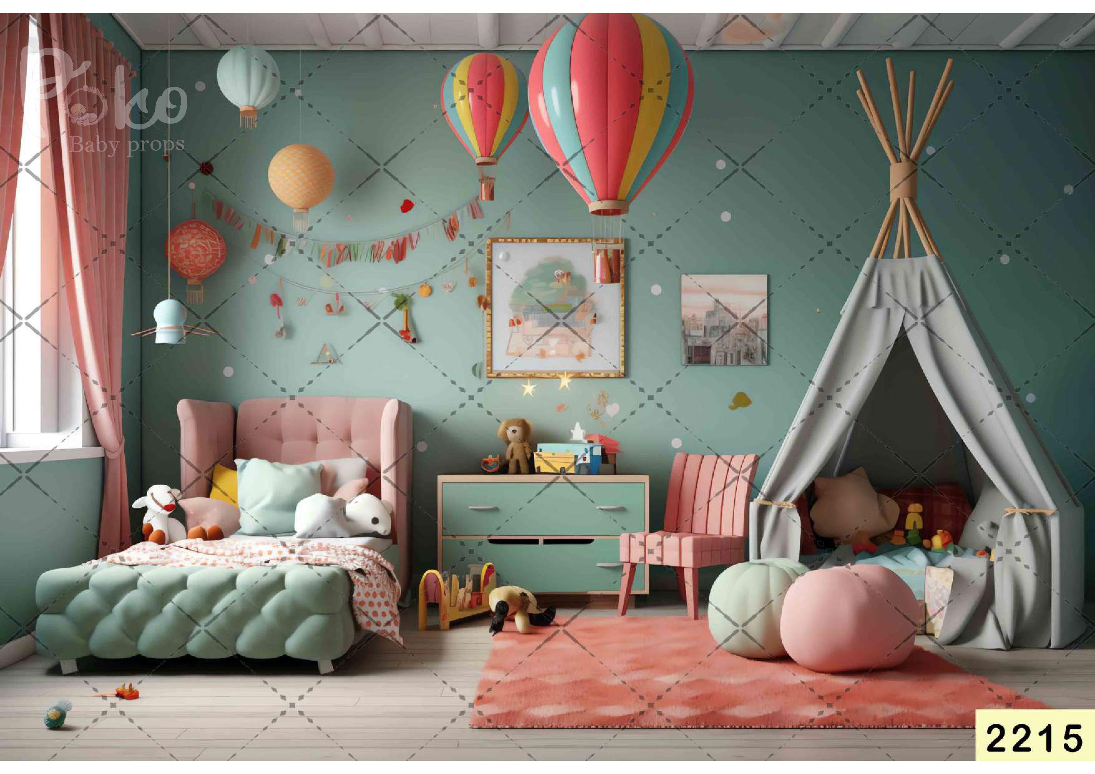 Tent With Para suit Backdrop