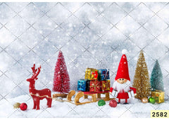 Christmas Santa Claus Gifts babyphotoshoot Backdrop