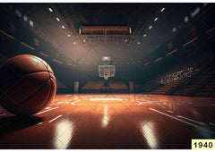 Basketball Stadium babyphotoshoot Backdrop