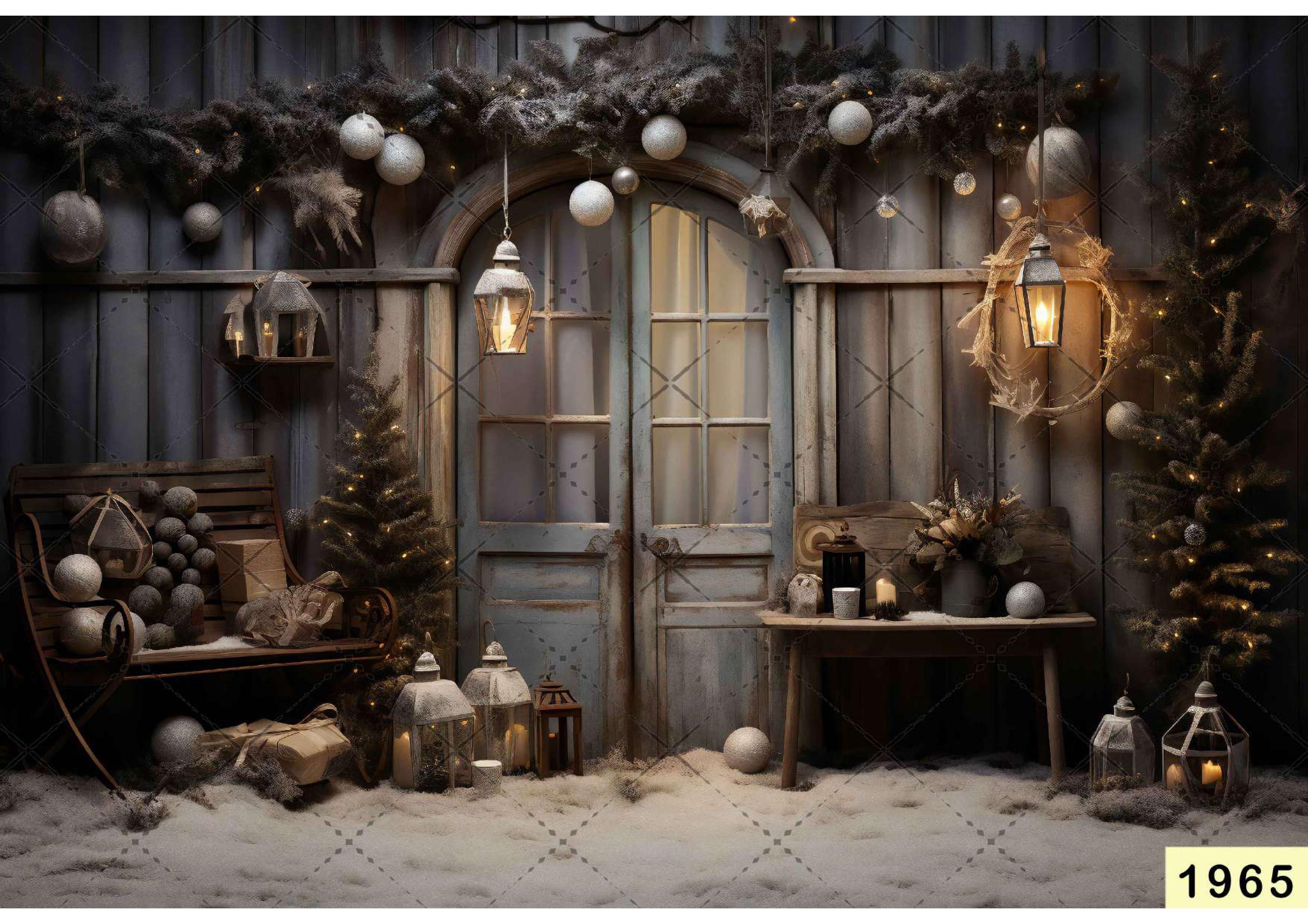 Elegant Christmas Decoration babyphotoshoot Backdrop