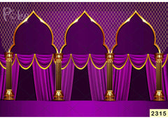 Purple Islamic Palace Backdrop