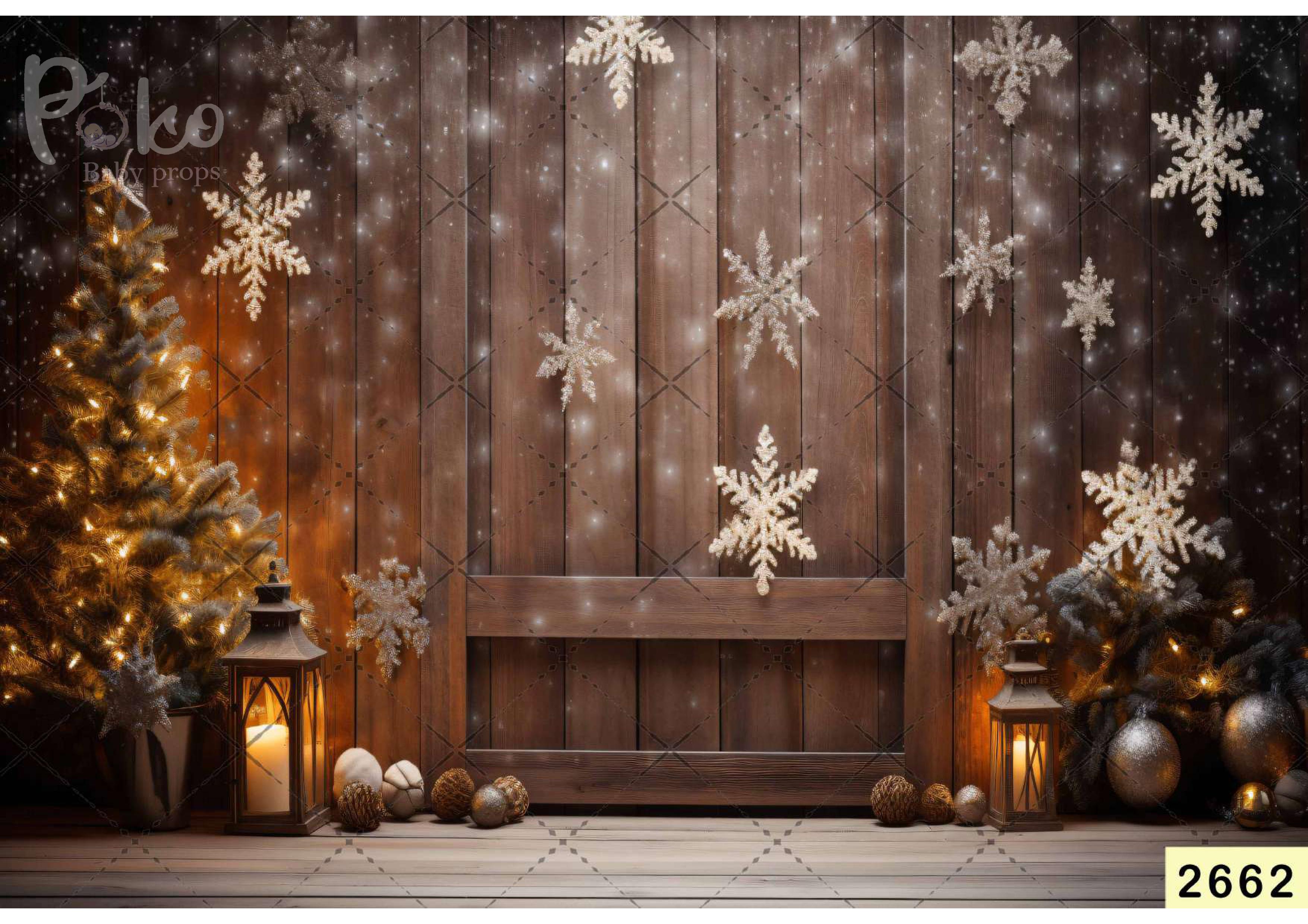 Christmas Peanut babyphotoshoot Backdrop